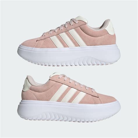 Adidas grand court platform shoes